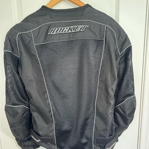 Joe Rocket Pheonix Mesh Motorcycle Armored Riding Jacket Black Small - Picture 11 of 15